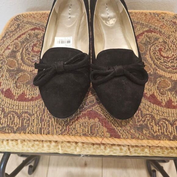 NWT Tahari Black Harlow Bow Flats Size 9 - Picture 10 of 11